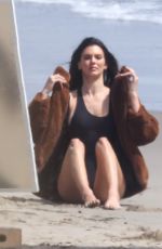 KENDALL JENNER at a Photoshoot on the Beach in Malibu 09/03/2021