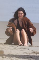 KENDALL JENNER at a Photoshoot on the Beach in Malibu 09/03/2021