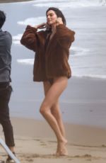 KENDALL JENNER at a Photoshoot on the Beach in Malibu 09/03/2021