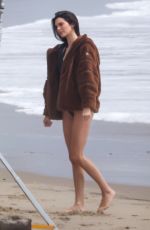 KENDALL JENNER at a Photoshoot on the Beach in Malibu 09/03/2021