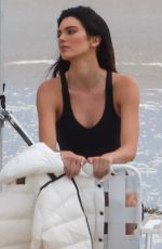 KENDALL JENNER at a Photoshoot on the Beach in Malibu 09/03/2021