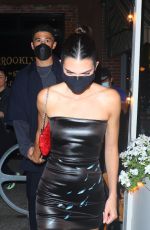 KENDALL JENNER Heading to a Fashion Party in New York 09/09/2021