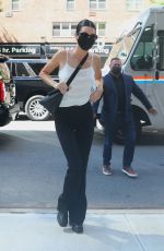 KENDALL JENNER Leaves Michael Kors Show in Central Park at New York Fashion Week 09/10/2021