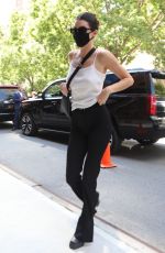KENDALL JENNER Leaves Michael Kors Show in Central Park at New York Fashion Week 09/10/2021