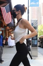 KENDALL JENNER Leaves Michael Kors Show in Central Park at New York Fashion Week 09/10/2021