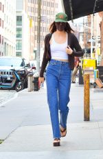 KENDALL JENNER Out in Denim Out Lunch in New York 09/12/2021