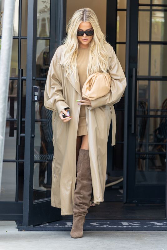 KHLOE KARDASHIAN on the Set of New Reality Show in Malibu 09/28/2021