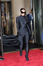 KIM KARDASHIAN Arrives at Cathedrale Restaurant in New York 09/13/2021