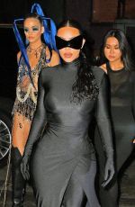 KIM KARDASHIAN Arrives at Cathedrale Restaurant in New York 09/13/2021