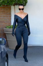 KIM KARDASHIAN in Tight Black Balenciaga at CVS in Los Angeles 09/15/2021