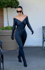 KIM KARDASHIAN in Tight Black Balenciaga at CVS in Los Angeles 09/15/2021