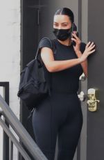 KIM KARDASHIAN Leaves a Skincare Clinic in Beverly Hills 08/31/2021