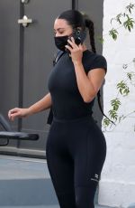 KIM KARDASHIAN Leaves a Skincare Clinic in Beverly Hills 08/31/2021