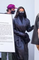 KIM KARDASHIAN on the Set of New Reality Show in Malibu 09/28/2021