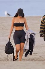 KIM KARDSHIAN in Bikini at Beach in Malibu 09/27/2021