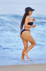 KIM KARDSHIAN in Bikini at Beach in Malibu 09/27/2021