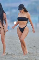KIM KARDSHIAN in Bikini at Beach in Malibu 09/27/2021