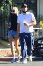 KIMBERLY STEWART and Jesse Shapira Out in West Hollywood 09/04/2021