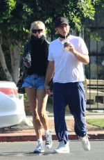 KIMBERLY STEWART and Jesse Shapira Out in West Hollywood 09/04/2021