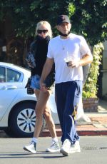 KIMBERLY STEWART and Jesse Shapira Out in West Hollywood 09/04/2021