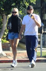 KIMBERLY STEWART and Jesse Shapira Out in West Hollywood 09/04/2021