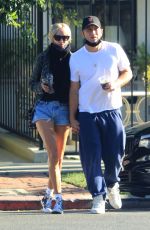 KIMBERLY STEWART and Jesse Shapira Out in West Hollywood 09/04/2021