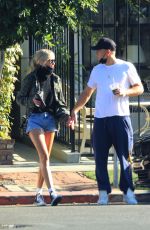 KIMBERLY STEWART and Jesse Shapira Out in West Hollywood 09/04/2021