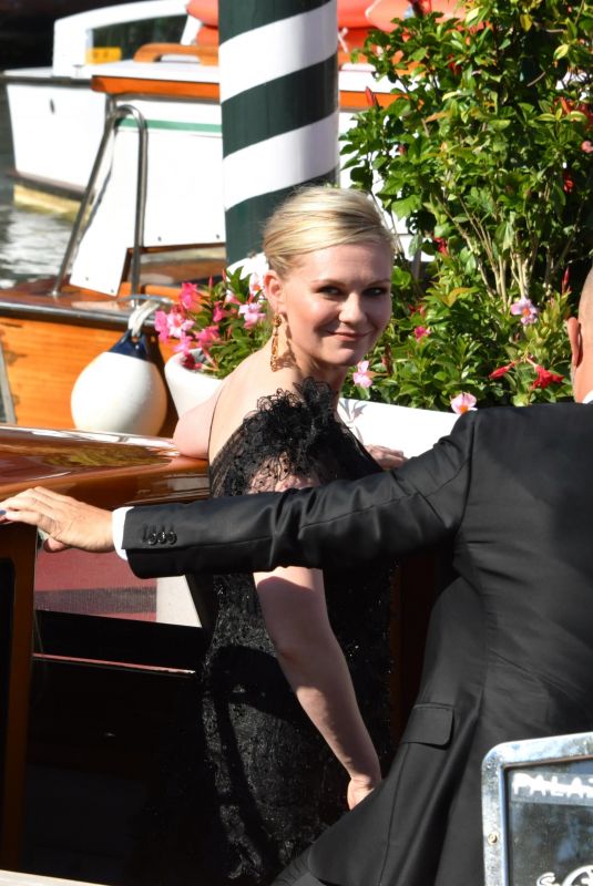 KIRSTEN DUNST Arrives at 78th Venice International Film Festival 09/02/2021
