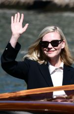 KIRSTEN DUNST Arrives at Hotel Excelsior in Venice 09/02/2021