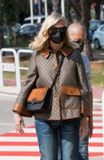 KIRSTEN DUNST Arrives in Venice for 2021 Venice International Film Festival 08/31/2021
