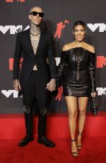 KOURTNEY KARDASHIAN and Travis Barker at 2021 MTV Video Music Awards in Brooklyn 09/12/2021