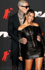 KOURTNEY KARDASHIAN and Travis Barker at 2021 MTV Video Music Awards in Brooklyn 09/12/2021