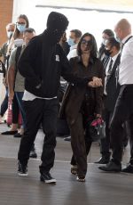 KOURTNEY KARDASHIAN and Travis Barker at Venice Aereoport 08/31/2021