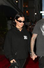 KOURTNEY KARDASHIAN and Travis Barker Leaves Their Hotel in New York 09/13/2021