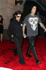 KOURTNEY KARDASHIAN and Travis Barker Leaves Their Hotel in New York 09/13/2021