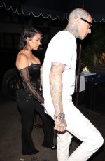 KOURTNEY KARDASHIAN and Travis Barker Night Out in New York 09/11/2021
