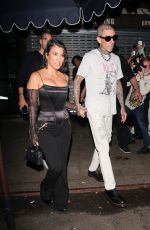 KOURTNEY KARDASHIAN and Travis Barker Night Out in New York 09/11/2021