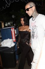 KOURTNEY KARDASHIAN and Travis Barker Night Out in New York 09/11/2021