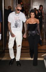 KOURTNEY KARDASHIAN and Travis Barker Night Out in New York 09/11/2021