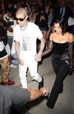 KOURTNEY KARDASHIAN and Travis Barker Night Out in New York 09/11/2021