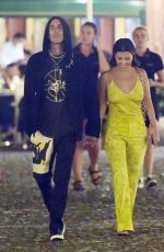 KOURTNEY KARDASHIAN and Travis Barker Out for Dinner in Portofino 08/29/2021