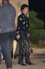 KRIS JENNER and Corey Gamble at Nobu in Malibu 09/20/2021