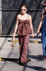 KRISTEN BELL Arrives at Jimmy Kimmel Live in Hollywood 09/10/2021