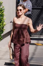 KRISTEN BELL Arrives at Jimmy Kimmel Live in Hollywood 09/10/2021