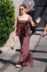 KRISTEN BELL Arrives at Jimmy Kimmel Live in Hollywood 09/10/2021
