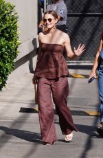 KRISTEN BELL Arrives at Jimmy Kimmel Live in Hollywood 09/10/2021