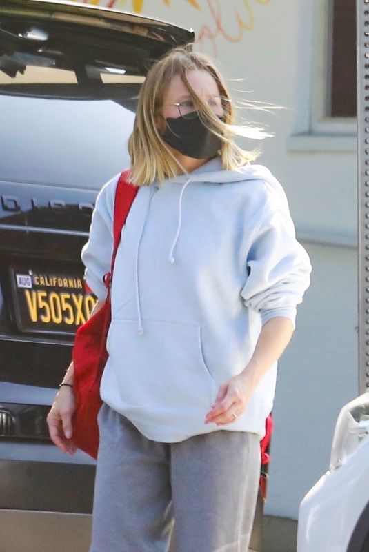 KRISTEN BELL at a Spa Session in Los Feliz 09/03/2021