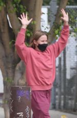 KRISTEN BELL Drops Her Kids off at School in Los Angeles 09/01/2021