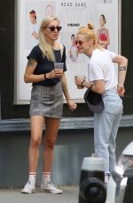 KRISTEN STEWART and DYLAN MEYER Out for Iced Coffee in New York 09/11/2021