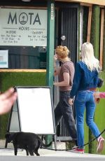 KRISTEN STEWART and DYLAN MEYER Out in Los Angeles 09/18/2021